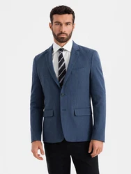 OMBRE Sakko SLIM FIT für Herren Hellblau/Dunkelblau/Blau