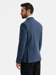 OMBRE Sakko SLIM FIT für Herren Hellblau/Dunkelblau/Blau