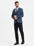 OMBRE Sakko SLIM FIT für Herren Hellblau/Dunkelblau/Blau