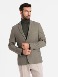 OMBRE Sakko SLIM FIT für Herren Khaki/Beige/Braun/Grau/Lila