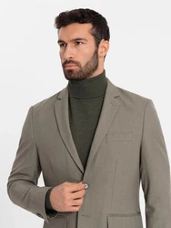 OMBRE Sakko SLIM FIT für Herren Khaki/Beige/Braun/Grau/Lila