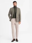 OMBRE Sakko SLIM FIT für Herren Khaki/Beige/Braun/Grau/Lila