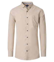 Redmond Langarmhemd Comfort Fit Khaki/Beige