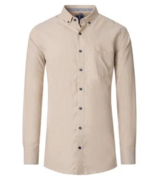 Langarmhemd uni Comfort Fit