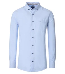 Langarmhemd uni Comfort Fit