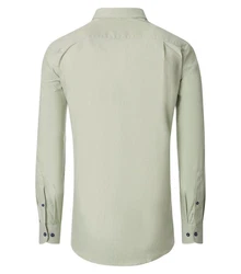 Redmond Langarmhemd Comfort Fit Khaki/Grün/Hellgrün