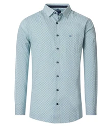Redmond Langarmhemd Comfort Fit Blau/Hellblau/Dunkelblau