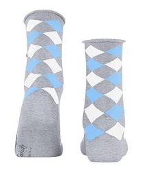 Burlington Kurzsocken Sandy Grau/Hellblau