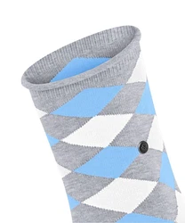 Burlington Kurzsocken Sandy Grau/Hellblau