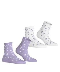 Esprit Kurzsocken Twig 2-Pack Lila/Dunkelblau/Grau