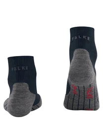 FALKE Kurzsocken TK5 Wander Short Dunkelblau/Schwarz/Rot