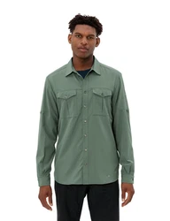 VAUDE Funktionshemd Men's Rosemoor LS Shirt II Dunkelgrün/Grün