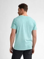 Petrol Industries T-Shirt mit Brusttasche Key Hellblau/Grün/Türkis