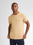 Petrol Industries T-Shirt mit Brusttasche Key Beige/Khaki/Gold