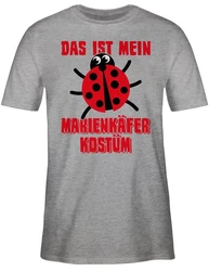 Shirtracer T-Shirt Das ist mein Marienkfer Kostüm Rosa/Rot/Grau/Mintgrün/Lila/Braun