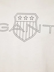 Gant T-Shirt Grau/Weiß