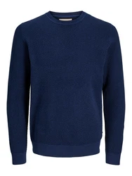 Jack & Jones Pullover Kapuzensweatshirt Dunkelblau/Blau