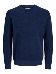 Jack & Jones Pullover Kapuzensweatshirt Dunkelblau/Blau