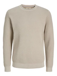Jack & Jones Pullover Kapuzensweatshirt Khaki/Beige/Braun/Weiß