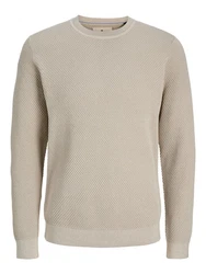 Jack & Jones Pullover Kapuzensweatshirt Khaki/Beige/Braun/Weiß