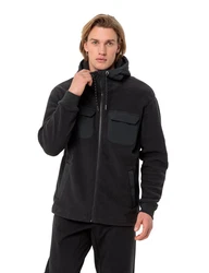 VAUDE Outdoorjacke Men's Manukau Fleece Jacket III Schwarz/Grau/Dunkelgrau