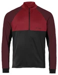 VAUDE T-Shirt Men's Qimsa Halfzip LS Shirt Dunkelrot/Rot/Bordeaux