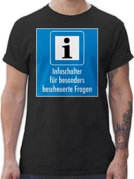 T-Shirt Infoschalter fr besonders bescheuerte Fragen, Infoschalter fr dumme Kollegen - Herren