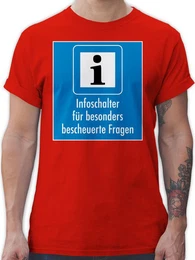 T-Shirt Infoschalter fr besonders bescheuerte Fragen, Infoschalter fr dumme Kollegen - Herren