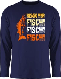Rundhalsshirt Geschenk fr Angler I Komm Fischi Fischi Fischi I Angeln Geschenk Mnn Angler Geschenke