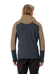 VAUDE Outdoorjacke Men's Monviso Hooded Grid Fleece Jacket Braun/Beige/Grau/Khaki