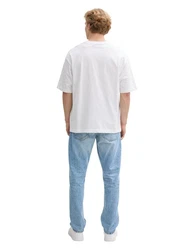 TOM TAILOR 5-Pocket Hose Weiß/Hellblau/Creme/Blau