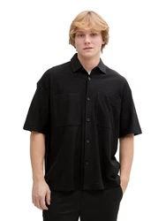 TOM TAILOR Kurzarmshirt Schwarz
