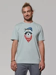wat? Apparel T-Shirt Waschbr Grau/Hellblau/Grün