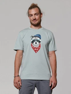 wat? Apparel T-Shirt Waschbr Grau/Hellblau/Grün wat? Apparel T-Shirt Waschbr Grau/Hellblau/Grün