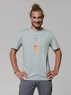 wat? Apparel T-Shirt Spread Love Mischfarben/Grau/Hellgrün/Grün/Hellblau wat? Apparel T-Shirt Spread Love Mischfarben/Grau/Hellgrün/Grün/Hellblau