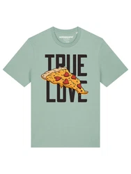 wat? Apparel T-Shirt True Love Blau/Rot/Hellblau/Türkis