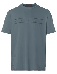VAUDE T-Shirt Men's Qimsa Logo Shirt Blau/Hellgrau/Hellblau/Grau