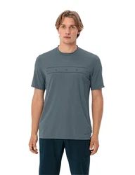 VAUDE T-Shirt Men's Qimsa Logo Shirt Blau/Hellgrau/Hellblau/Grau