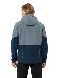 VAUDE Anorak Mens Qimsa Softshell Jacket Dunkelblau/Hellblau/Pastell/Grau