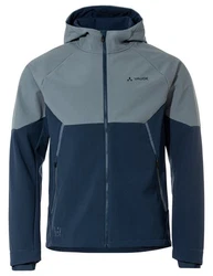 VAUDE Anorak Mens Qimsa Softshell Jacket Dunkelblau/Hellblau/Pastell/Grau