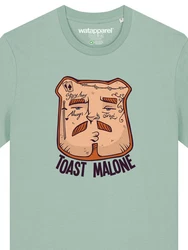 wat? Apparel T-Shirt Toast Malone Hellblau/Blau/Braun