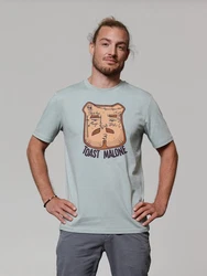 wat? Apparel T-Shirt Toast Malone Hellblau/Blau/Braun