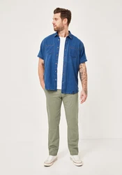 Redpoint Chinohose ODESSA Regular Fit Khaki/Dunkelgrün
