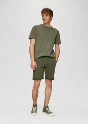 QS Cargoshorts Chino-Shorts Dunkelgrün/Khaki/Grün