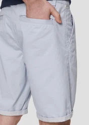 QS Cargoshorts Chino-Shorts Grau/Hellblau/Dunkelblau