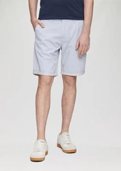 QS Cargoshorts Chino-Shorts Grau/Hellblau/Dunkelblau