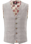 CG Club of Gents Anzugweste CG Morley Grau/Lila/Beige/Braun