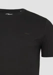 s.Oliver Kurzarmshirt T-Shirt Schwarz/Dunkelrot/Orange
