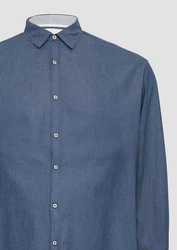 s.Oliver Langarmhemd Regular Dunkelblau/Blau/Hellblau/Grau