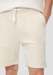 QS Cargoshorts Shorts mit Tunnelzug Weiß/Creme/Khaki